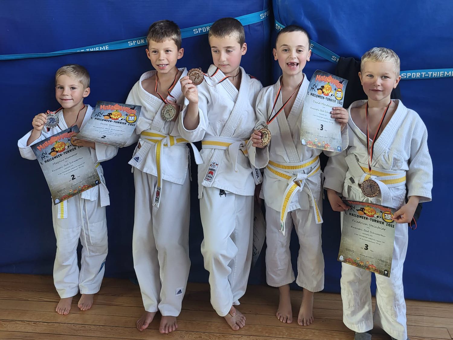 Kuzushi-Judoka U9 Siegerehrung